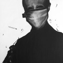 Sara Abbasian, untitled, from “Epidemy” series, pencil on cardboard, 42 x 30 cm, 2017