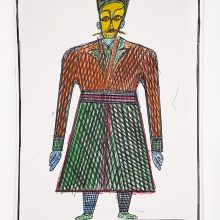 Kazem Ezi, untitled, pen on paper, 34.5x 24.5 cm, 2019