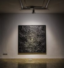 Sara Ghajar, “Higgs Boson”, Mixed Media, 183 x 183 cm, 2018