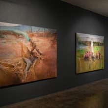 Mahsa Nouri, “Dark Water” series, installation view, 2021
