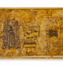 Mojtaba Amini, “Exterior”, collage, paper, animal glue, 79 × 110 cm, 2015