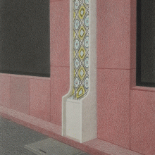Abolfazl Harouni, untitled, from “Tehran’s Surface” series, color pencil on paper, 27 x 19 cm, 2019