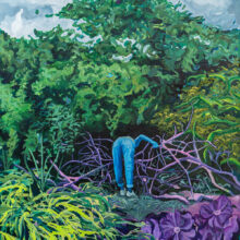 Hanie Farhadi Nik, untitled, from “Re-inhale” series, acrylic & oil on canvas, 150 x 100 cm, 2022
