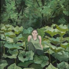 Hanie Farhadinik, untitled, from “Dreams” series, oil on canvas, 38 x 30 cm, frame size: 40 x 33 cm, 2021
