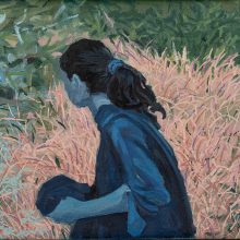 Hanie Farhadinik, untitled, from “Dreams” series, oil on canvas, 25 x 40.5 cm, frame size: 28 x 43 cm, 2021

