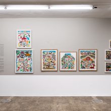 Mohsen Asgarian, the 8th annual outsider art exhibition, installation view, 2022