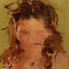 Seyed Mostafa Seyed Shoja,“Process 1”, from “Process” series, oil on canvas, 50 x 50 cm, frame size: 52 x 52 cm, 2021
