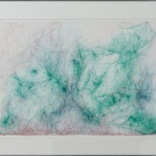 Ghasem Ahmadi, untitled, mixed media on cardboard, 50 x 70 cm, unique edition, 2021