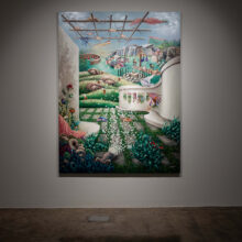Nasim Shoja, “Living on the Orbit of Inexistence” series, installation view, 2022 