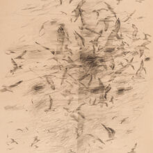 Reza Nosrati, untitled, from “Chaos” series, pencil on paper, frame size: 68.5 x 50 cm, 2021-2022