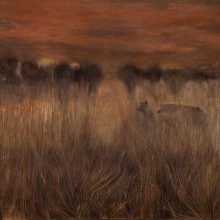 Somaiyeh Khodaei, untitled, from “Metamorphosis” series, oil on wood, 60 x 90 cm, frame size: 62 x 92 cm, 2021