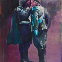  Amir-Hossein Zanjani, “French Kiss”, oil on canvas, 180 x 130 cm, 2017