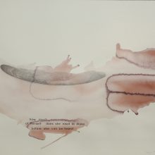 Naiza Khan, “How Does The Body Lose its Boundaries I”, watercolor on fabriano paper, 55 x 70 cm, 2019