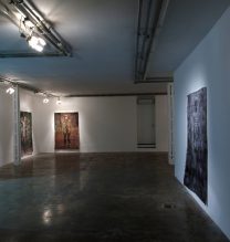 Arya Tabandehpoor, from “Bone” series, installation view, 2017