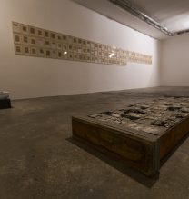 Majid Biglari, from “The Experience of Dishevelment” series, installation view, 2017