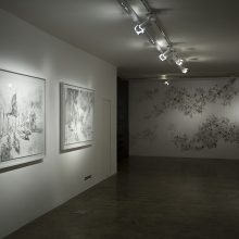 Payam Qelichy, from “Unattainable Salvation” series, installation view, 2018