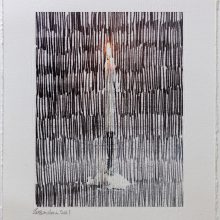 Sasan Abri, “#2”, from “solitude” series, image transferred on paper, 24 x 20 cm, frame size: 30 x 25.5 cm, unique edition, 2021

