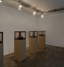 Majid Biglari, from “The Experience of Dishevelment” series, installation view, 2017