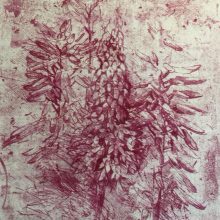 Neda Ghayouri Moteasseb, untitled, from “The Remains” series, monotype, 47 x 32 cm, frame size: 62 x 47.5 cm, 2020