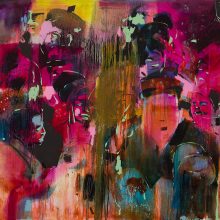 Amir-Hossein Zanjani, “Keeping a Friendly Distance”, oil on canvas, 130 x 165 cm, 2020