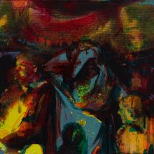 Amir-Hossein Zanjani, “Bijaar 4”, oil on canvas, 25 x 30 cm, 2020