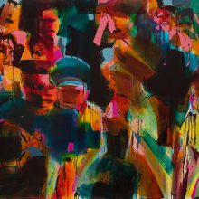 Amir-Hossein Zanjani, “Happy Kim”, oil on canvas, 130 x 165 cm, 2020