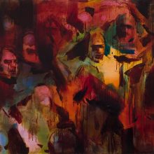 Amir-Hossein Zanjani, “Rise”, oil on canvas, 100 x 120 cm, 2020