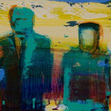 Amir-Hossein Zanjani, “Meeting 2”, oil on canvas, 20 x 30 cm, 2020