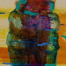 Amir-Hossein Zanjani, “Meeting 3”, oil on canvas, 20 x 30 cm, 2020