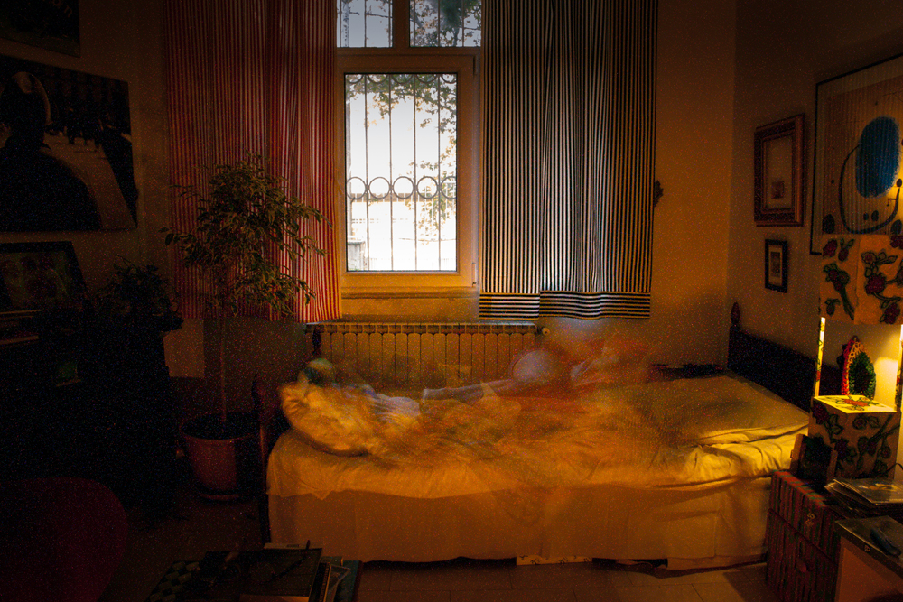 Arya Tabandehpoor, untitled, from “Sleep” series, transfer print and plexiglass sheets, 19.5 x 29.5 cm, edition of 4, 2011 – 2014