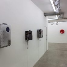 Sara Abri, from “Payphone” series, installation view, 2015